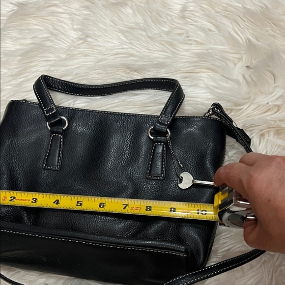 Fossil Black Leather Satchel - Picture 7 of 8